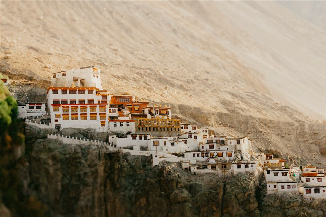 Diskit Monastery overlooking the Nubra Valley in Ladakh